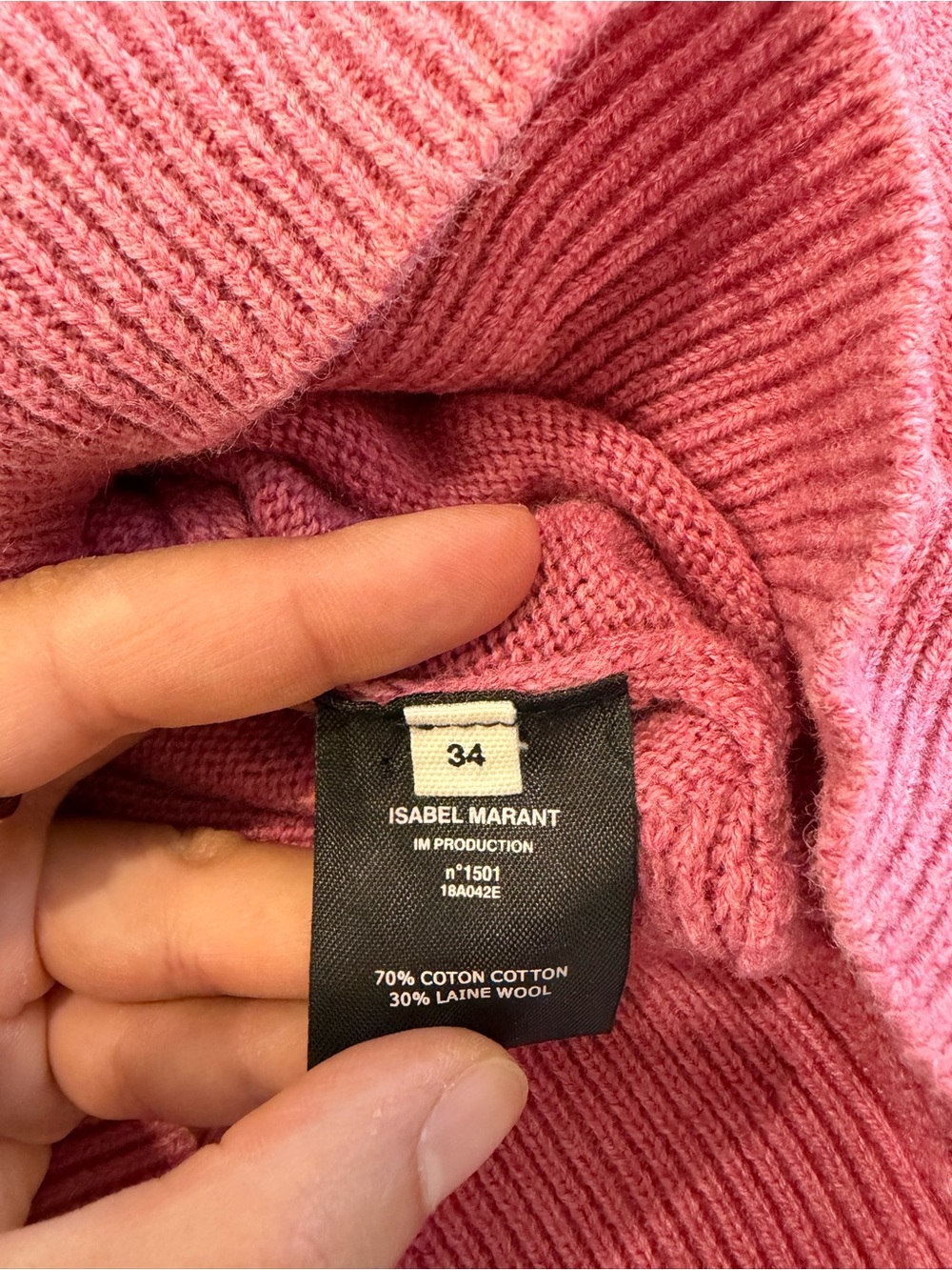 Isabel Marant Pink Crew Neck Sweater - Picture 4 of 4